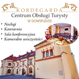 Kordegarda - centrum obsługi turysty w dowspudzie oferuje: noclegi, kawiarnie, kameralne uroczystośc