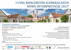 I Cyklu koncertów kameralnych - Nowe inspiracje 2017 - III Koncert Kameralny Koncert Papieski - Laudate Dominum