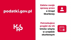 Usługi Krajowej Administracji Skarbowej "Umów wizytę w urzędzie skarbowym" oraz e-Urząd Skarbowy