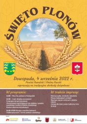 Zaproszenie na dożynki Powiatu Suwalskiego i Gminy Raczki - "Święto Plonów 2022"